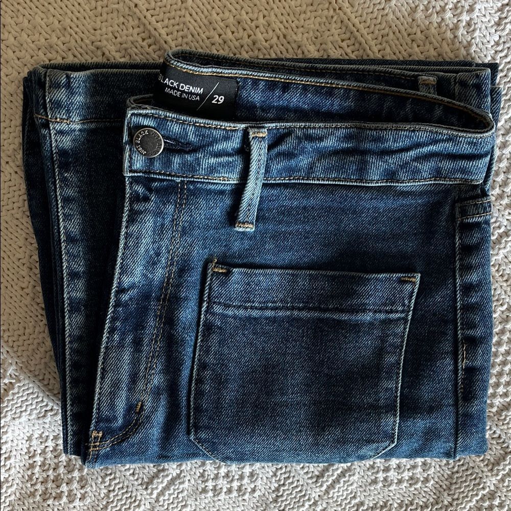 Just Black Denim The Sailor Pocket Wide Leg in Dark Denim Sz 29 USA - Picture 12 of 12